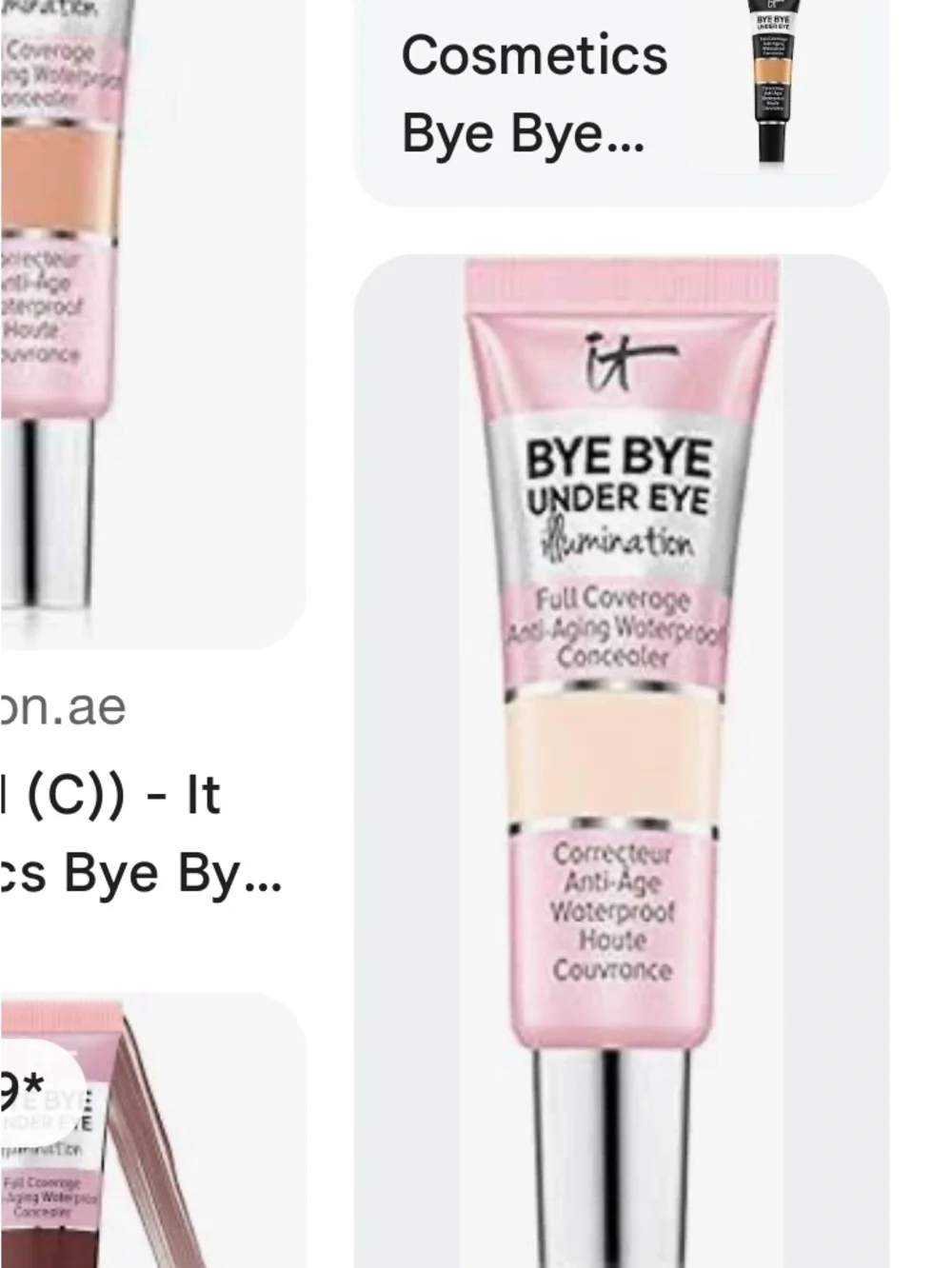 it cosmetics Bye Bye Under Eye Illumination Concealer Shade 10. 5 Light